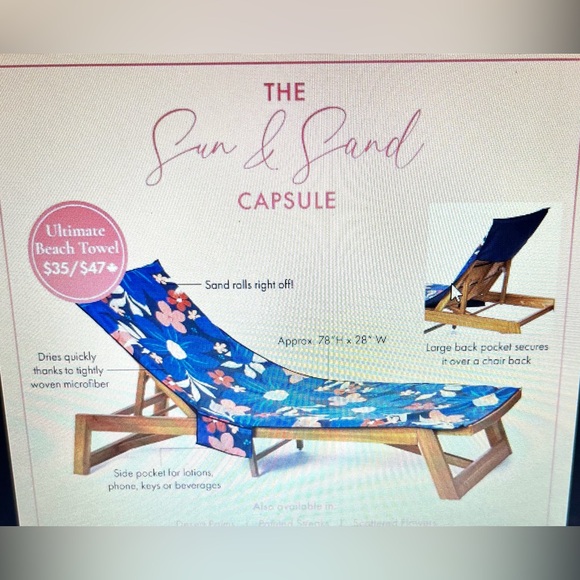 thirty Accessories - Thirty One Beach Towel- in Midnight Floral